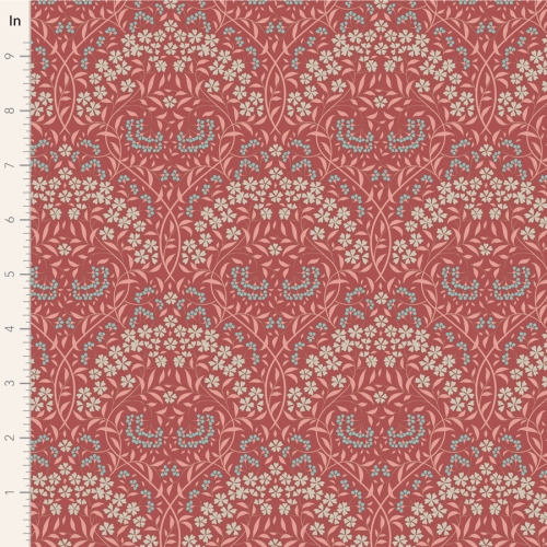 Tilda Patchwork Stoff Baumwolle - Sanctuary -  Larissa Rhubarb